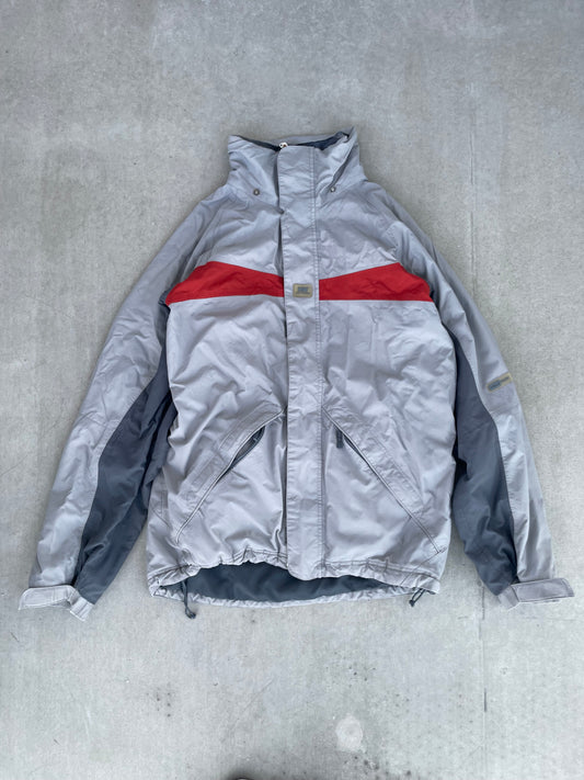 Vintage Helly Hansen Helly-Tech  Gray / Red Ski Jacket, laskettelutakki