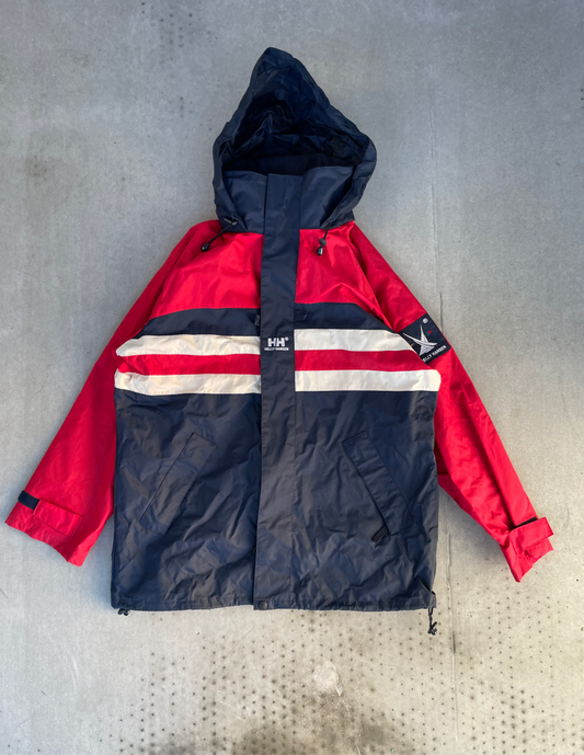 Helly Hansen jacket multicolor vintage 90s zip up, ulkoilutakki